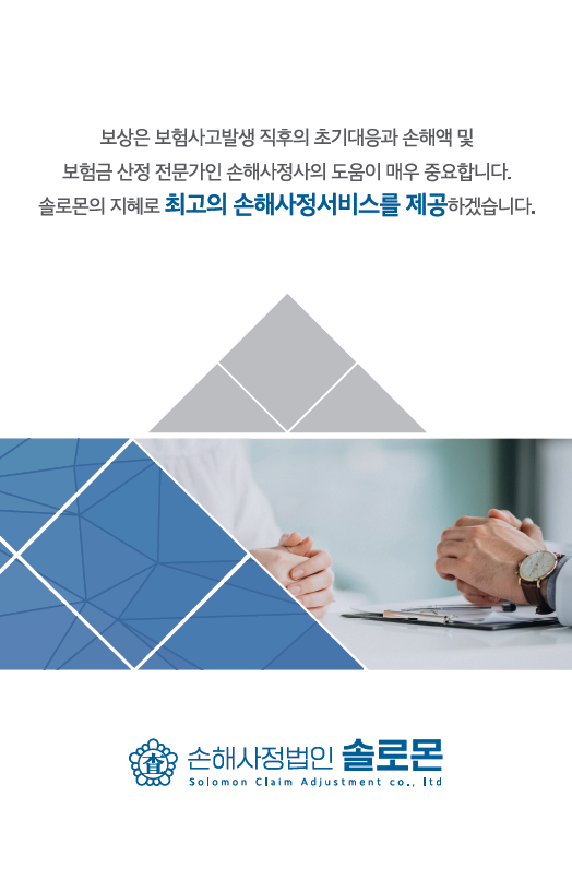 일산 손해사정사 (진짜 일산에 있는 손해사정인) 솔로몬과 함께 하세요.