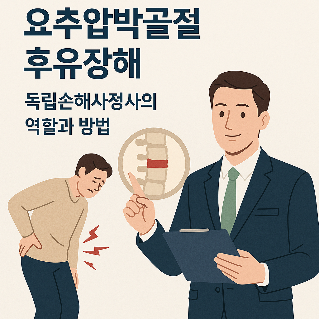 요추골절 장애와 후유장해는 손해사정사 선임하세요.