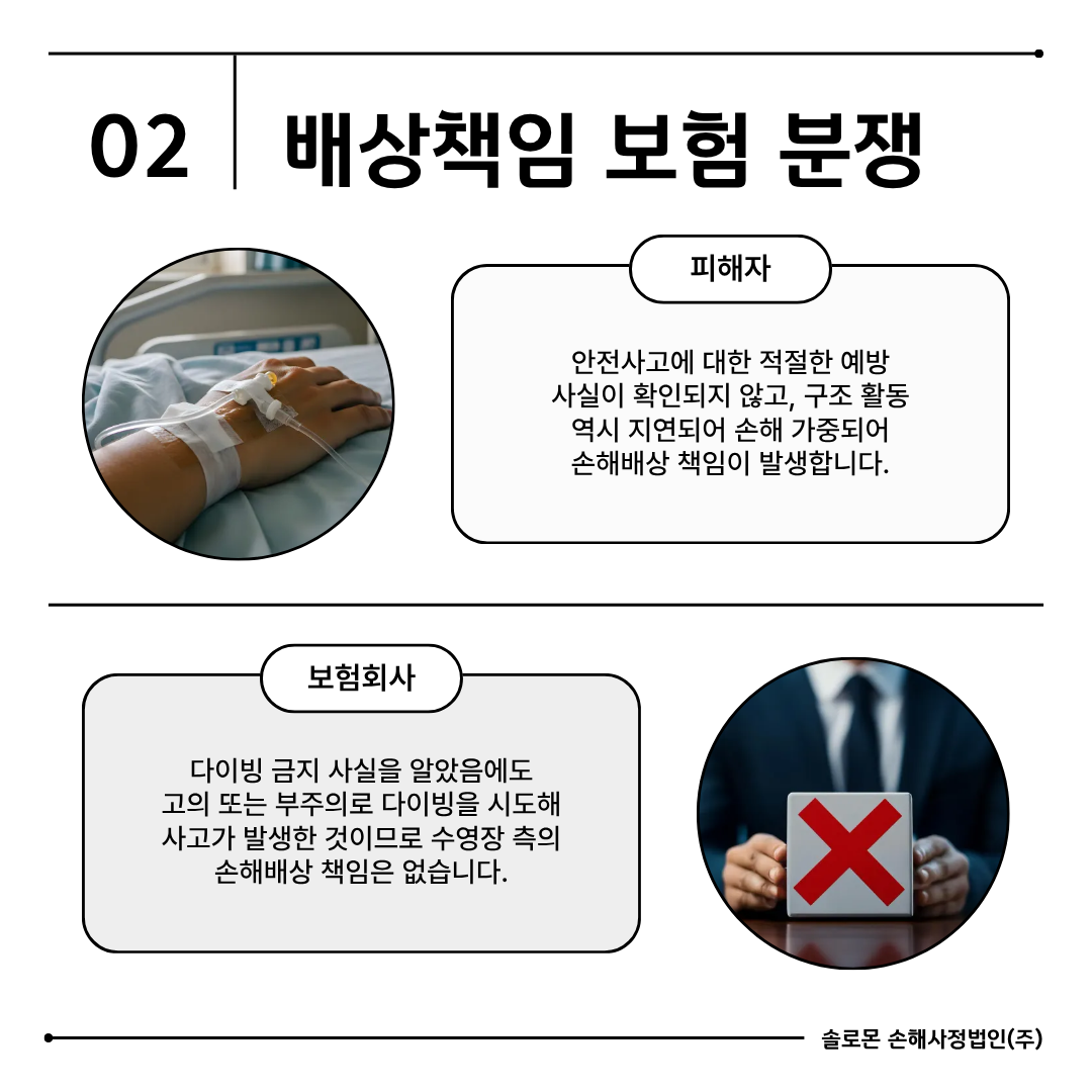 수영장 다이빙 사고 배상책임 보험 청구 전략과 주의 사항