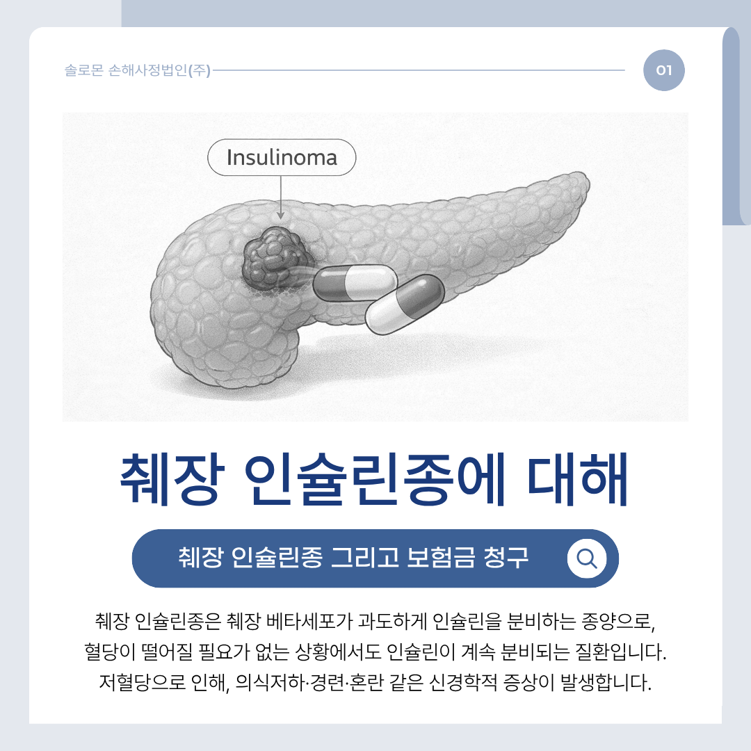 췌장 인슐린종 C254 코드 받아도 암 진단비 부지급되는 이유