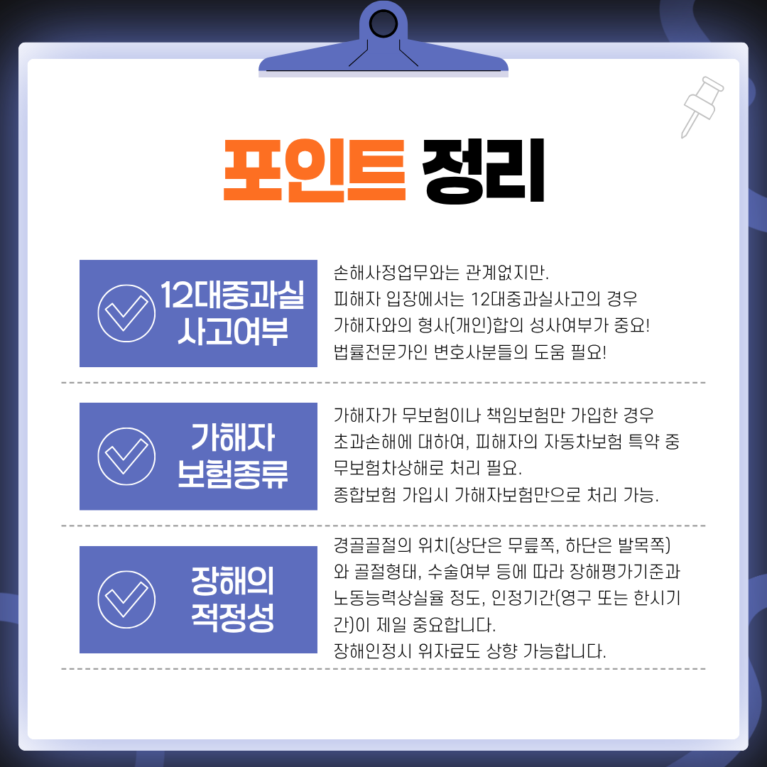 횡단보도 교통사고 경골상단골절 보험금 어떻게 산정될까?